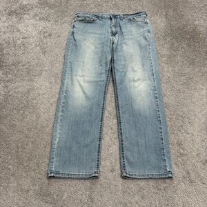 Levi's 541 Athletic Fit Straight Denim Jeans Mens 34x30 Blue Light Wash Casual